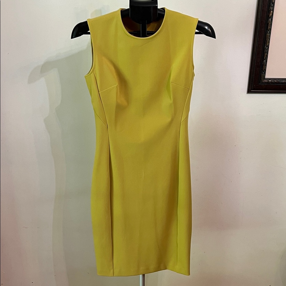 NWT Of/Mercer Elegant Yellow Sleeveless Dress